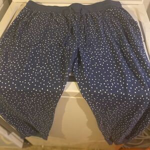 Women’s Blue Polka Dot Lounge Pants- XXL